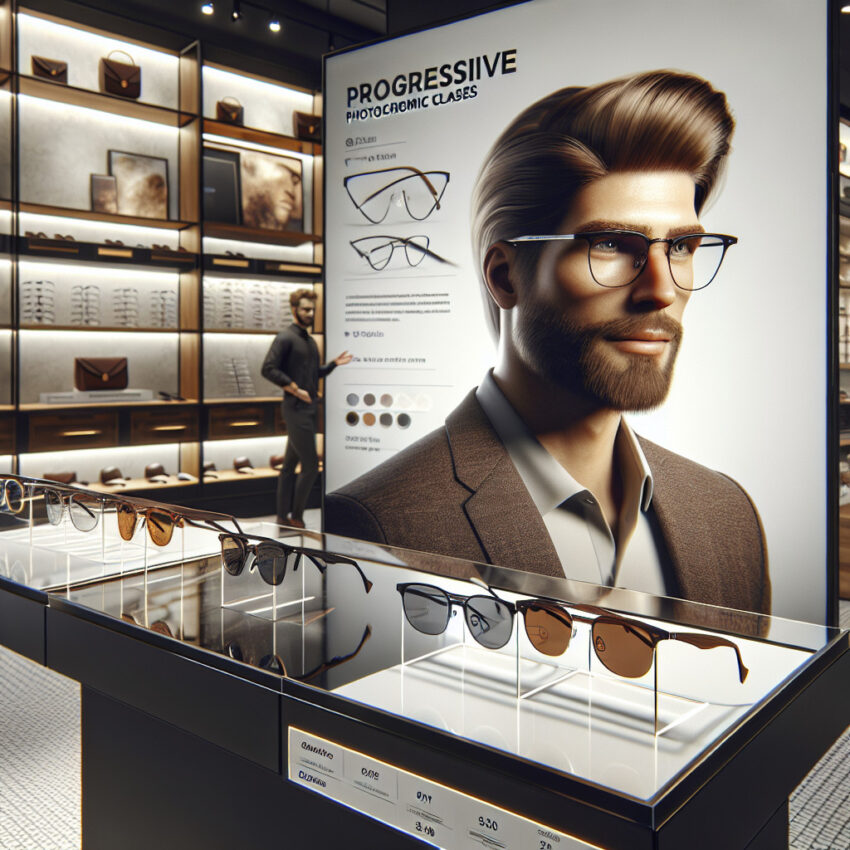 okulary progresywne fotochromowe męskie